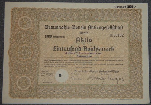 Braunkohle-Benzin