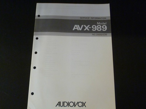 Original service manual - service,