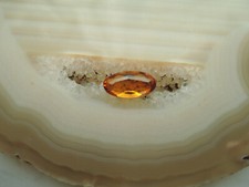 Echter Citrin oval facettiert