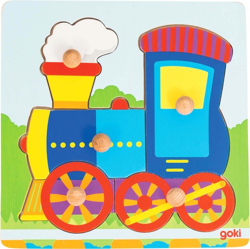 Goki steckpuzzle lokomotive - goki,