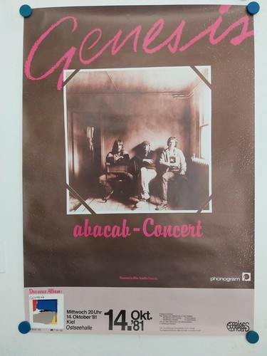 Genesis konzertplakat kiel - genesis,