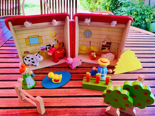 Holz bauernhof spielset - holz, im