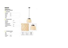 NINON Pendelleuchte 99950A09 ,E27, 99950A09 Durchmesser 350mm, Schnäppchen