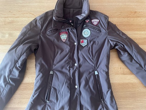 Braune damen winterjacke post - braune, winterjacke;