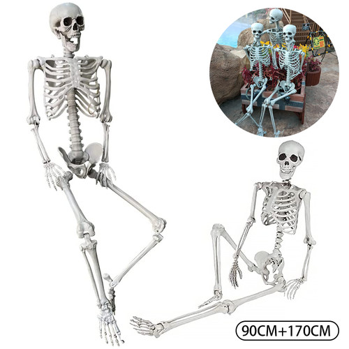 170cm skelett halloween - 90/170cm,