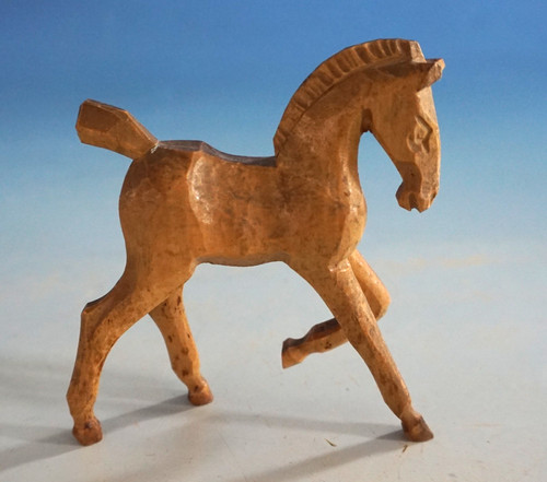 Vintage figur holzfigur pferd - vintage,
