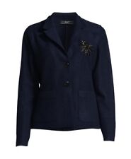 NICE CONNECTION Wolljacke dunkel blau Strass Gr. S/M 36/38 *neu* NP 379 €