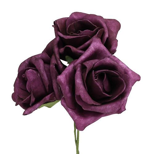 Foamrosen kunstblumen mauve - foamrosen,