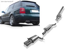Fox Komplettanlage ab Kat Audi S4 Biturbo quattro A4 B5 Limousine+Avant 2x76mm
