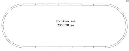 Roco geoline ovalschaltung 230 - ovalschaltung,
