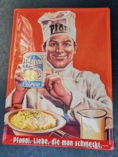 Blechschild: Pfanni. Liebe, die man schmeckt, 39 x 29 cm