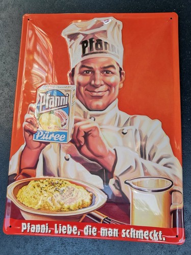 Blechschild pfanni liebe - blechschild:, pfanni.