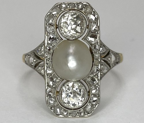 Art deco 18ct gold - deco,