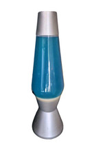 1990er MATHMOS Astro Lavalampe The original vom Erfinder blau-weiß ca. 44cm UK