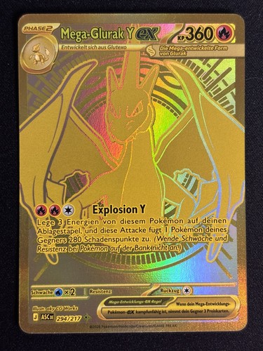 Pokemon mega glurak - ex, asc