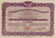 Banque D'Alsace De Lorraine