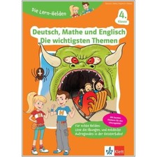 NEU: Die Lern-Helden - Übungsbuch Deutsch Mathe Englisch - 4. Klasse Grundschule