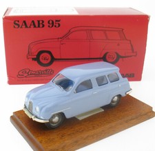 Somerville Models - Saab 95  Werbemodell + Holzplatte - New in Promo-Box - 1:43 