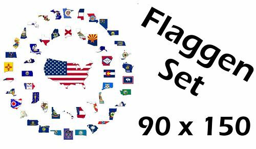 Flaggenset usa bundesstaaten - flaggenset,