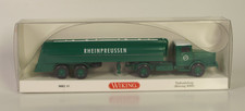 Büssing 8000 Rheinpreussen Tanksattelzug, Wiking 088249, 1:87, OVP, Grün
