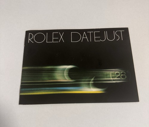 Rolex vintage datejust booklet - rolex,