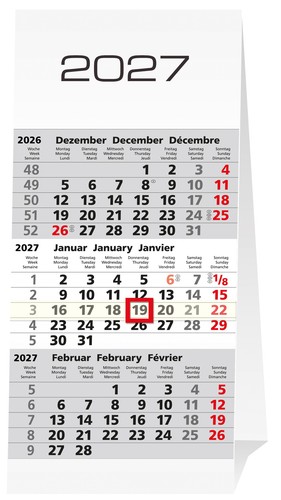 2027 adina monatskalender - adina, 3-monatskalender