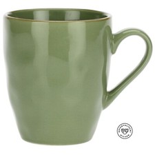 Tasse Groß Steingut Becher Kaffeetasse Kaffeebecher 430ml Concerto Oliv Grün