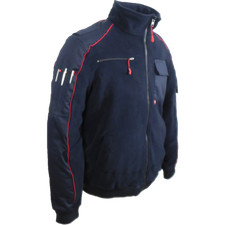 Fleece Jacke Kleiderbulle red stripe für Feuerwehr und Ordnungsdienste