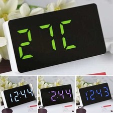 1* - Kleiner Digitaler LED-Nachtwecker Mini-Zeit-Temperatur-Uhr-Kit Deckor DE