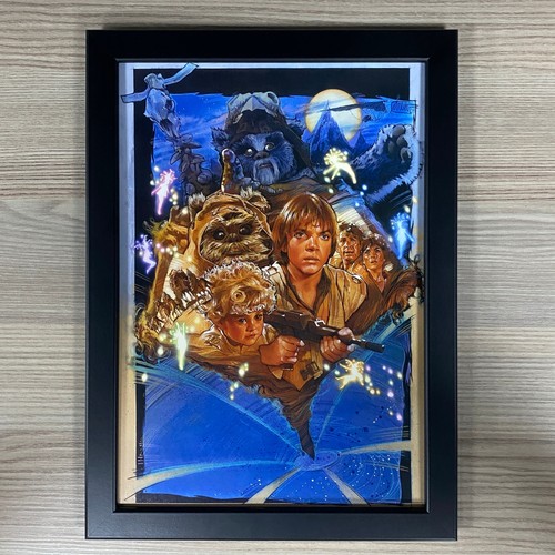 Gerahmtes star wars filmplakat - gerahmtes,