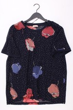 ⭐ Triangle by s.Oliver Kurzarmbluse Classic Bluse für Damen Gr. 50, XXL blau ⭐