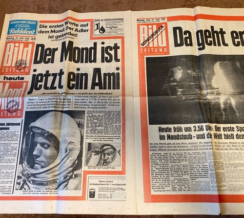 Bild zeitung vom 1969 - zeitung, 21.07.1969