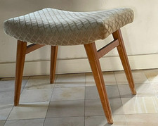 Vintage Midcentury 60er Hocker Sitzhocker Fußhocker mit Polster  TOP