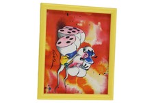 DIDDL Diddl Maus Bilderrahmen Kinderzimmer Deko Gelb 7x8cm Sehr Gut