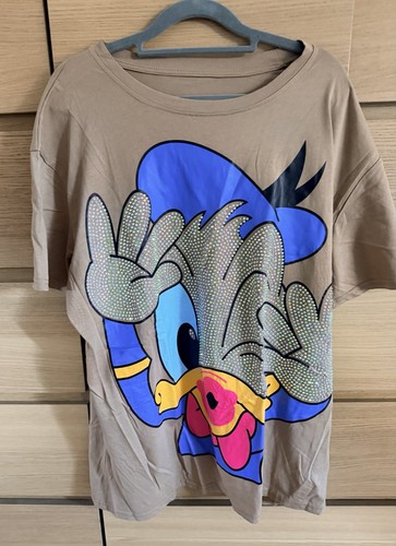 Donald duck shirt damen taupe - duck,