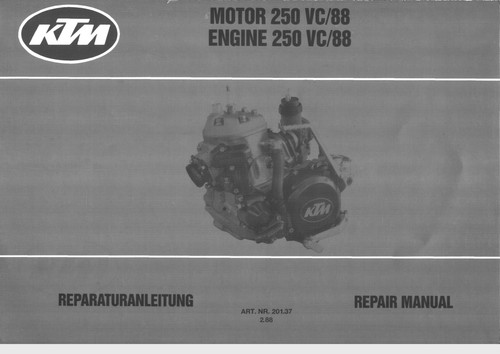 Werkstatthandbuch ktm 250 - werkstatthandbuch,