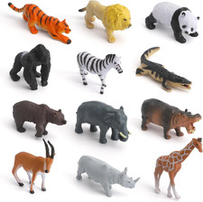 12 Stück Wald Tierfiguren