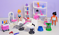 Playmobil aus 5487 Beauty Salon Friseur Dutt Zopf 2 Figuren Einrichtung Zub. #13
