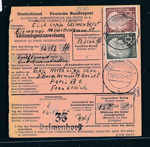 114132 auslandspostanweisung - 114132),