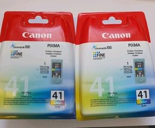 2X COLOR OEM Canon Druckerpatronen CL41 Color für PIXMA IP 1880 1900 2200 2500