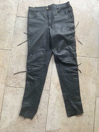 Vintage schwarze linus leder - schwarze,