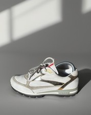 Vintage Prada Damen Leder Square Toe Low Hills Schuh Italy Gr. 38