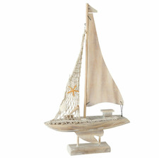 Segelboot deko maritim holz - segelboot,