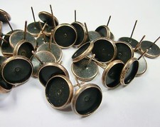 50 Ohrstecker Fassung Rohlinge