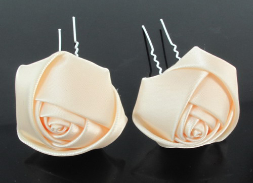 Haarnadeln rose in apricot - haarnadeln, "rose"
