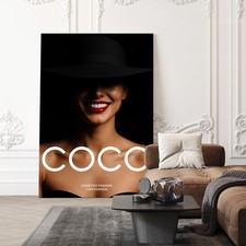 ✅ WANDBILD LUXUS COCO FRAU