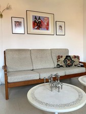 Sofa couch teak mid - teak,,