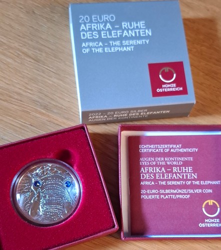 Silber euro 2022 elefant - 20, 2022,