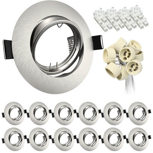 Einbaustrahler gu10 12er set - gu10,