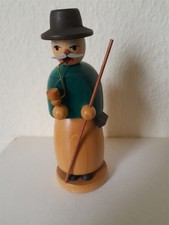 Erzgebirge, Räuchermann H 13 cm Volkskunst aus Seiffen RG, Handarbeit, neuwertig